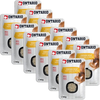 ONTARIO Cat пилешка супа 12 x 40 г