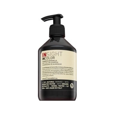 Insight Incolor Anti-Yellow Shampoo šampón proti žltnutiu odtieňov 400 ml