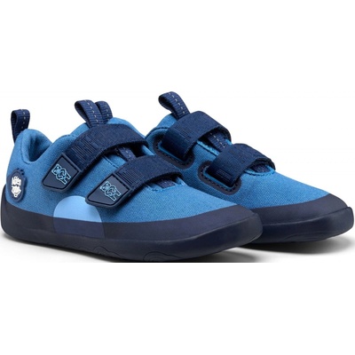Affenzahn detské barefoot topánky Sneaker Cotton Lucky Bear modrá