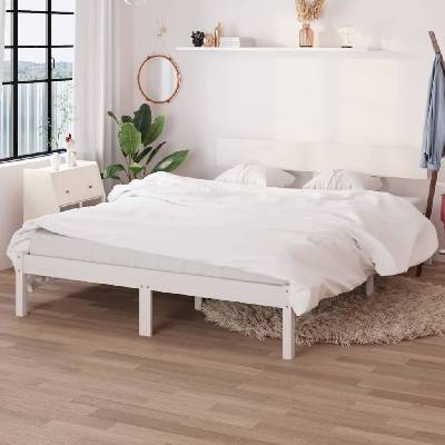 Nábytek XL 810143 Rám postele bílý masivní borovice