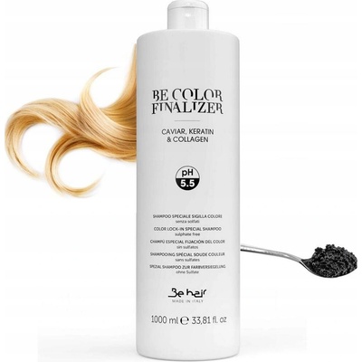 Be hair Be Color Finalizer Caviar Keratin & Collagen šampon na závěr barvicí kúry s kaviárem 1000 ml