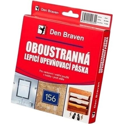 Den Braven Obojstranná lepiaca upevňovacia páska 15 x 1 mm x 10 m