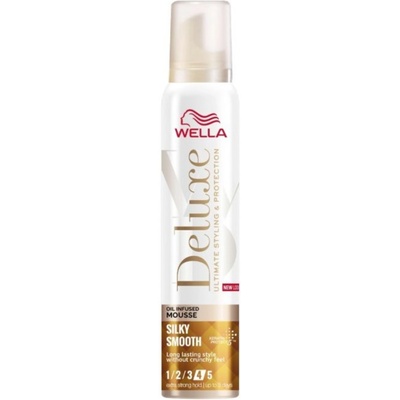 Wella Deluxe Пяна за коса Silky Smooth 4, 200 ml