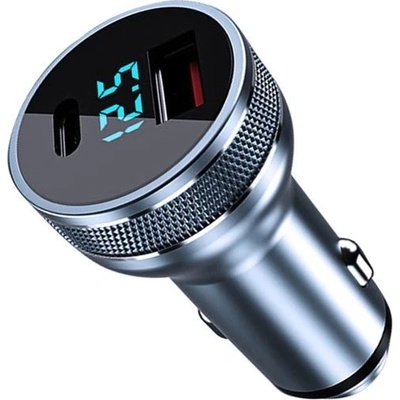 Mobilly зарядно устройство за кола, 1xUSB-A+1xUSB-C, 36W, бързо зареждане QuickCharge 3.0, PowerDelivery (XXX)