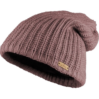 Bontis dámská spadená zimní čepice s fleecem pudrově fialková