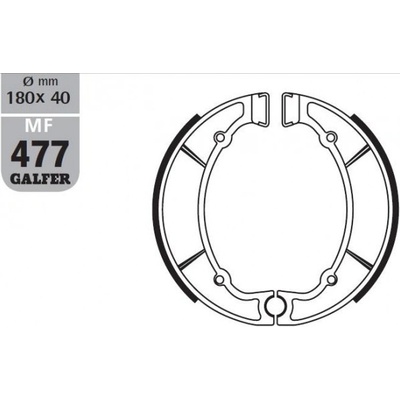 GALFER brzdové čelisti - pakny zadní SH512 YAMAHA XJ 550 81-84, XV 750 VIRAGO 92-94, XV 750 speciální 81-84, XZ 550 82-84, YX 600 RADIAN 86-90, XV 500 83-84