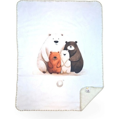 Kikko Detská španielska deka Xkko Lux Bear Family