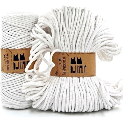 MMboutique bavlněná šňůra 4mm White Varianta návinu: Přadeno