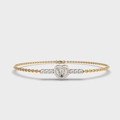 Puce Briseis Diamantový náramok Hearty Delight FE49900706103639HI