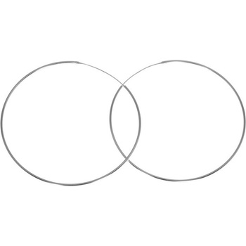 Argento Stříbrné náušnice kruhy - 70 mm průměr 66184