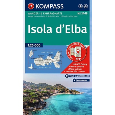 2468 Isola d'Elba 1: 25 000 KOMPASS