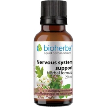 Bioherba Nervous System Support | Tincture Mint, Hawthorn, Valerian [20 мл]