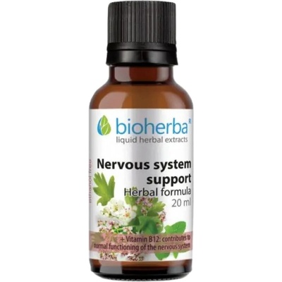 Bioherba Nervous System Support | Tincture Mint, Hawthorn, Valerian [20 мл]