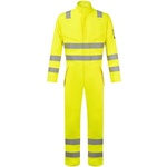 Portwest hi-vis modaflame multi-norm fr528 / Светлоотразителен огнеупорен гащеризон - hv жълт l (fr528yerl)