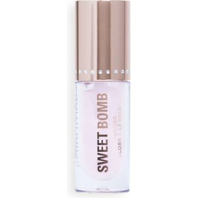 Makeup Revolution Y2k Sweet Bomb trblietavý lesk na pery Candyfloss Pink Glitter 4,5 ml