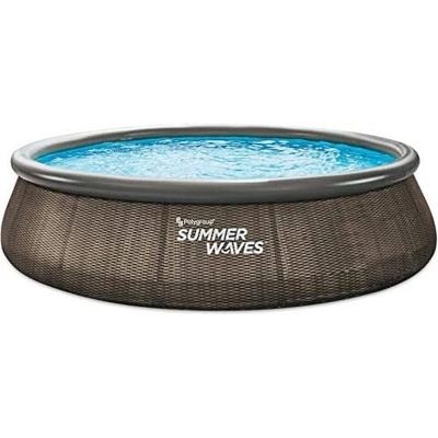 Polygroup Summer Waves, Quick Set РАТАН, Басейн с надувем борд и филтрираща помпа, 3.05х76 см (P1Q01030A0EU) (P1Q01030A0EU)