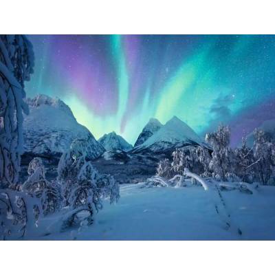 Ravensburger - Puzzle Power of Nature: When the Northern Lights dance - 1 500 piese