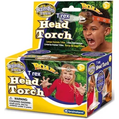 Brainstorm Детска играчка Brainstorm - Фенерче за глава Тиранозавър Рекс (E2065)