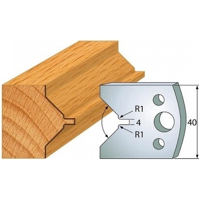 Profil 072 - pár profilových nožů 40x4mm SP - PILANA MARKET