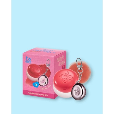 Fwee Krémový balzam na líčka a pery s príveskom Lip&Cheek Blurry Pudding Pot + Pendant Keyring No.Cr01 Dear 5 g