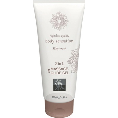 HOT Shiatsu Silky touch 2in1 masážní a lubrikační gel 200 ml