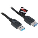 USB kabely Akasa AK-CBUB02-15BK prodlužovací USB 3.0, A-male na A-female, 150cm