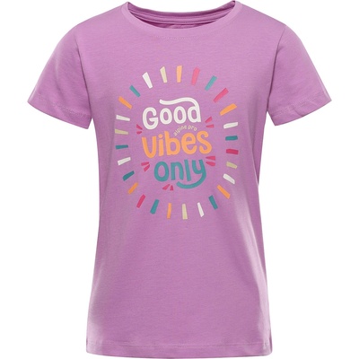 Alpine Pro Детска памучна тениска ALPINE PRO DORGO first bloom вариант pa ALPINE PRO | Lilav | Момчешки | 116/122