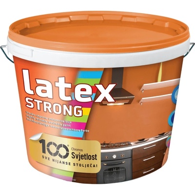 Svjetlost LATEX STRONG SATIN - pololesklá odolná umývateľná biela farba biela 15 l