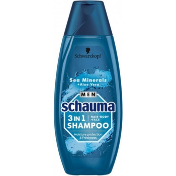 Schauma Men šampón Morské minerály a Aloe Vera 3 v 1 400 ml