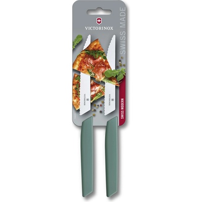 Victorinox Swiss Modern Sada 2 steakových nožů šalvějově zelená