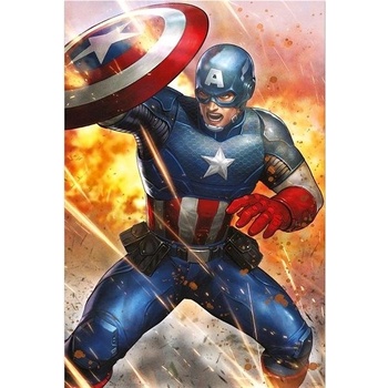 Plagát, Obraz - Captain America - Under Fire, (61 x 91.5 cm)