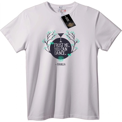 NOONEBRAND Тениска Вярвай ми, можеш да танцуваш текила - XS, Black