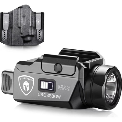 Gun Flower G&F Combo svietidlo WARRIORLAND MA2 800 lm a púzdro Glock 17 / 19 pre pravákov Čierna