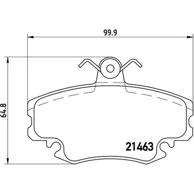 BREMBO Sada brzdových platničiek kotúčovej brzdy P68038