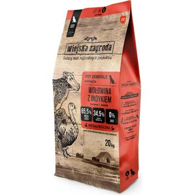 Wiejska Zagroda Hovězí s krůtím masem L 20 kg