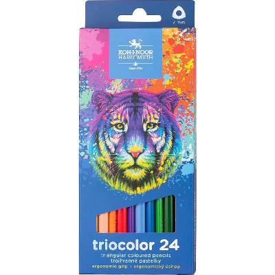 Koh i Noor 3132 Triocolor trojhranné pastelky 12 ks