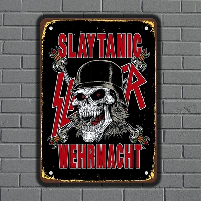 Slayer - музикална метална декоративна табелка
