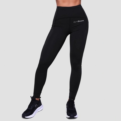 GymBeam Dámske bežecké legíny Pulse Black