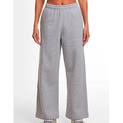 Build Your Brand Dámské tepláky s širokými nohavicemi BY431 Heather Grey