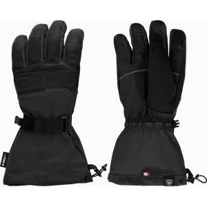 Rossignol Мъжки скиорски ръкавици Rossignol Leather Mix black