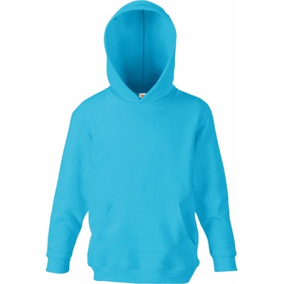 Fruit of the Loom F.O.L. Classic Kids Hooded Sweat Azure Blue