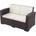 Bogdan Furniture Am Канапе 2-ка Monako, кафяв с възглавнички