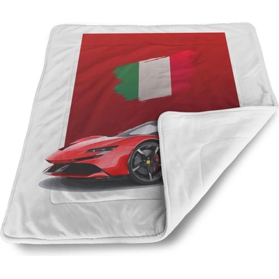 Sablio Deka pre bábätko Ferrari Talianska vlajka na červenom bloku
