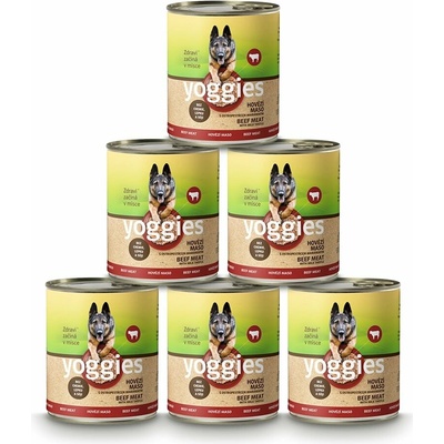 Yoggies hovězí s ostropestřcem mariánským 6 x 400 g