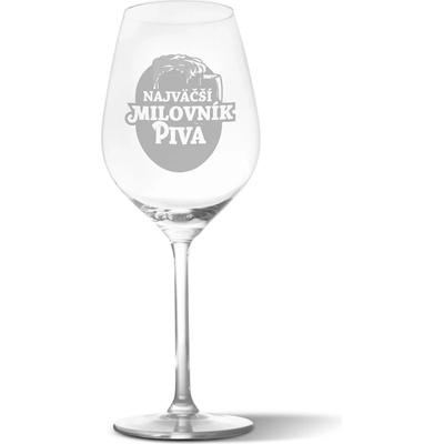 Sablio Pohár na víno Najväčší milovník piva 490 ml