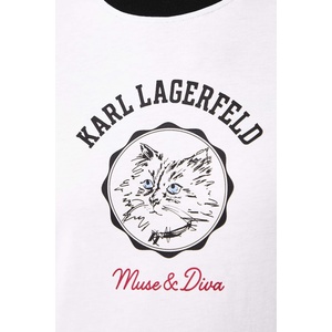 Karl Lagerfeld тениска дамска от памук (B4W17083)