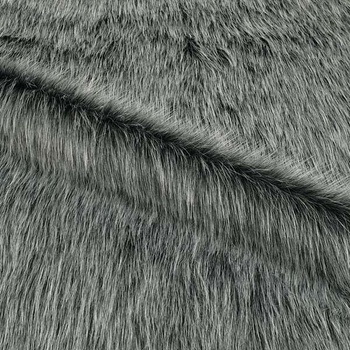 Umelá kožušina N6023 s dlhým vlasom sivý melír, š.160