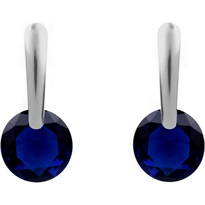 Prima-obchod náušnice z nerezové oceli s broušeným kamínkem aquazon platina 103924