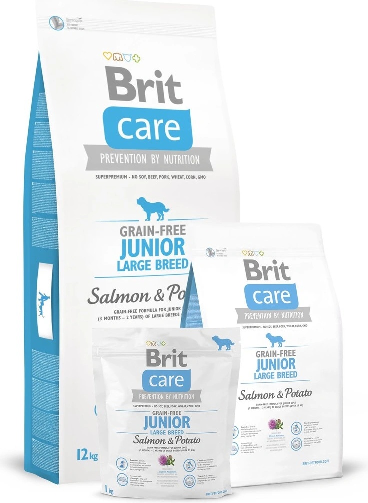 Brit Care Grain-free Junior Large Breed Salmon Potato 12 kg od