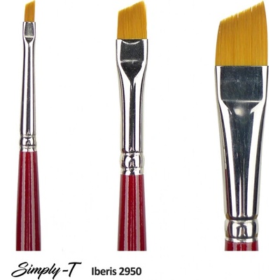 Štetec Simply-T Iberis 2950 - Angular, krátka rukoväť Veľkosť štetca: 8